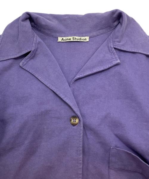 Acne studios（アクネ ストゥディオズ）ACNE STUDIOS (アクネ ストゥディオズ) S/S BOX カットシャツ パープル サイズ:XSの古着・服飾アイテム