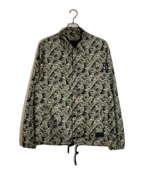 Acne studios（アクネ ストゥディオズ）ACNE STUDIOS (アクネ ストゥディオズ) 総柄コーチジャケット グリーン サイズ:48の古着・服飾アイテム