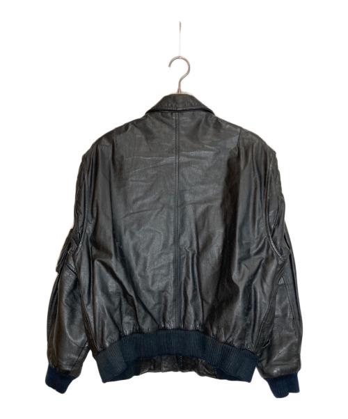 STEINER（シュタイナー）STEINER (シュタイナー) A-2レザージャケット ブラック サイズ:Lの古着・服飾アイテム