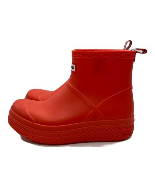 HUNTER（ハンター）HUNTER (ハンター) PLAY MOLDED BOOT レッド サイズ:SIZE UK7の古着・服飾アイテム