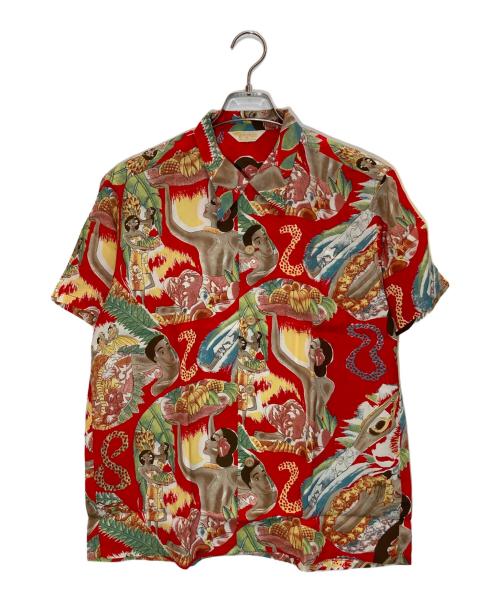 Sun Surf（サンサーフ）Sun Surf (サンサーフ) MACINTOSH MENU アロハシャツ レッド サイズ:Ⅿの古着・服飾アイテム
