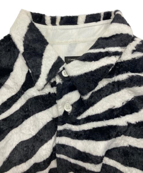 COMME des GARCONS HOMME（コムデギャルソン オム）COMME des GARCONS HOMME (コムデギャルソン オム) ゼブラファーシャツ ホワイト×ブラック サイズ:Lの古着・服飾アイテム