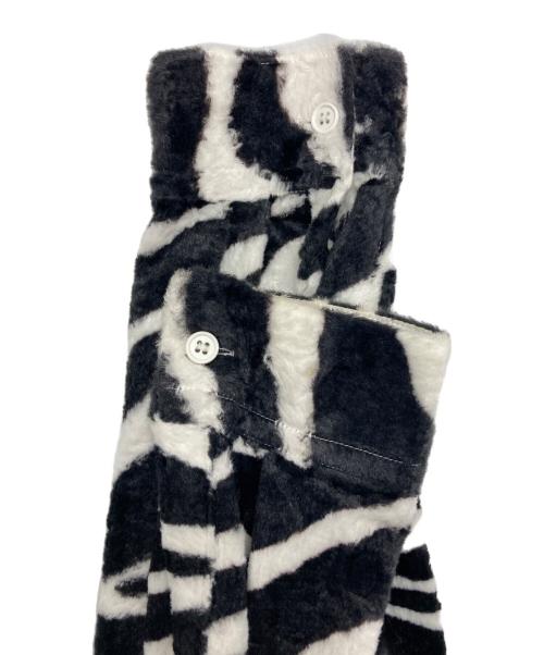 COMME des GARCONS HOMME（コムデギャルソン オム）COMME des GARCONS HOMME (コムデギャルソン オム) ゼブラファーシャツ ホワイト×ブラック サイズ:Lの古着・服飾アイテム
