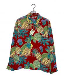 Sun Surf（サンサーフ）の古着「L/S RAYON ALOHA SHIRT TROPICAL FRUITS」｜レッド