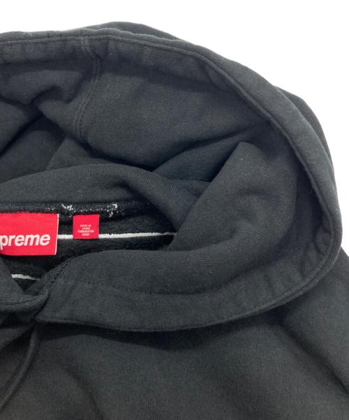 SUPREME（シュプリーム）Supreme (シュプリーム) satin applique hooded sweatshirt ブラック サイズ:XLの古着・服飾アイテム