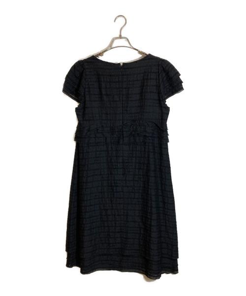 INGEBORG（インゲボルグ）INGEBORG (インゲボルグ) フリルワンピース ブラック サイズ:11の古着・服飾アイテム