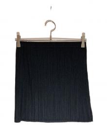 PLEATS PLEASE（プリーツプリーズ）の古着「プリーツミニスカート」｜ブラック