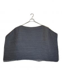 PLEATS PLEASE（プリーツプリーズ）の古着「デザインポンチョ」｜ブラック