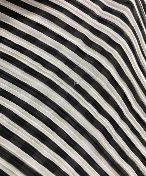 PLEATS PLEASE（プリーツプリーズ）PLEATS PLEASE (プリーツプリーズ) デザインポンチョ ブラック サイズ:-の古着・服飾アイテム