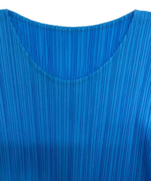 PLEATS PLEASE（プリーツプリーズ）PLEATS PLEASE (プリーツプリーズ) プリーツカットソー ブルー サイズ:3の古着・服飾アイテム