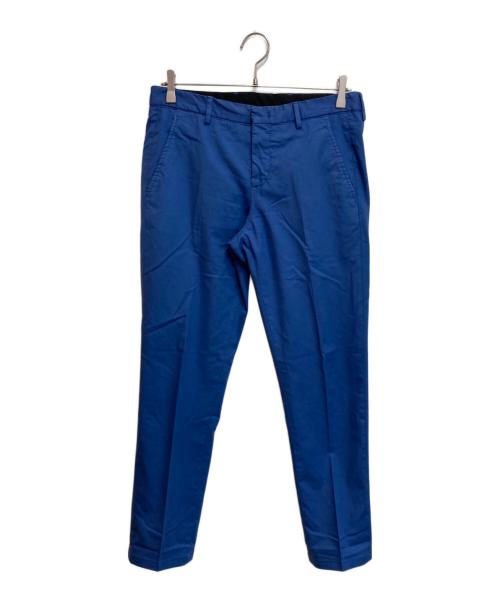 PT TORINO（ピーティートリノ）PT TORINO (ピーティートリノ) マイクロプリントサテンノープリーツパンツ ブルー サイズ:31の古着・服飾アイテム