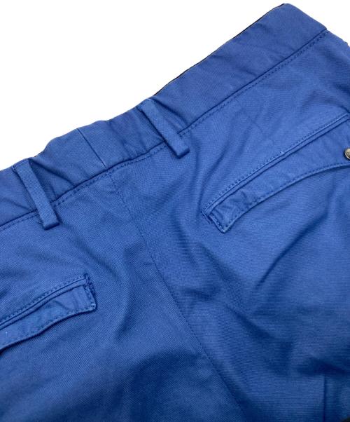 PT TORINO（ピーティートリノ）PT TORINO (ピーティートリノ) マイクロプリントサテンノープリーツパンツ ブルー サイズ:31の古着・服飾アイテム