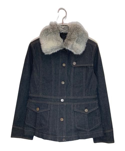 BURBERRY LONDON（バーバリーロンドン）BURBERRY LONDON (バーバリーロンドン) ノバチェックライナー付きデニムジャケット ブラック サイズ:SIZE 150Aの古着・服飾アイテム