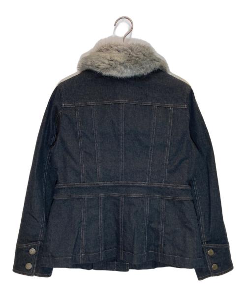 BURBERRY LONDON（バーバリーロンドン）BURBERRY LONDON (バーバリーロンドン) ノバチェックライナー付きデニムジャケット ブラック サイズ:SIZE 150Aの古着・服飾アイテム