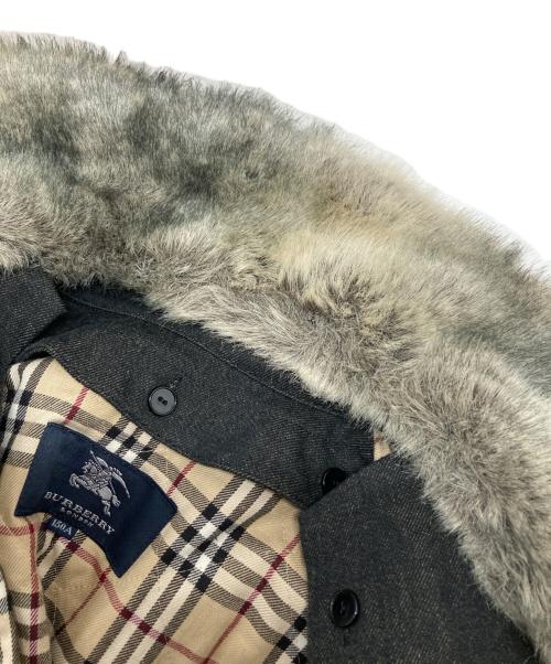 BURBERRY LONDON（バーバリーロンドン）BURBERRY LONDON (バーバリーロンドン) ノバチェックライナー付きデニムジャケット ブラック サイズ:SIZE 150Aの古着・服飾アイテム