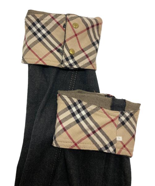 BURBERRY LONDON（バーバリーロンドン）BURBERRY LONDON (バーバリーロンドン) ノバチェックライナー付きデニムジャケット ブラック サイズ:SIZE 150Aの古着・服飾アイテム