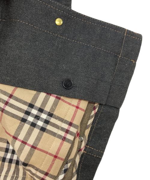 BURBERRY LONDON（バーバリーロンドン）BURBERRY LONDON (バーバリーロンドン) ノバチェックライナー付きデニムジャケット ブラック サイズ:SIZE 150Aの古着・服飾アイテム