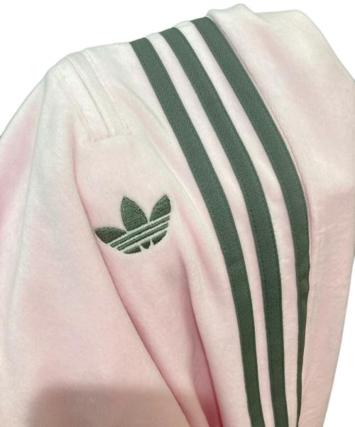 adidas Originals（アディダスオリジナル）adidas Originals (アディダスオリジナル) Snidel (スナイデル) ファイヤーバード トラックパンツ ベロア ピンク サイズ:XSの古着・服飾アイテム