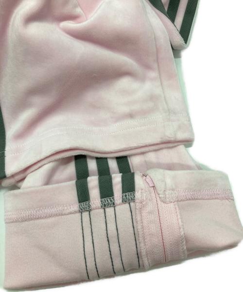 adidas Originals（アディダスオリジナル）adidas Originals (アディダスオリジナル) Snidel (スナイデル) ファイヤーバード トラックパンツ ベロア ピンク サイズ:XSの古着・服飾アイテム