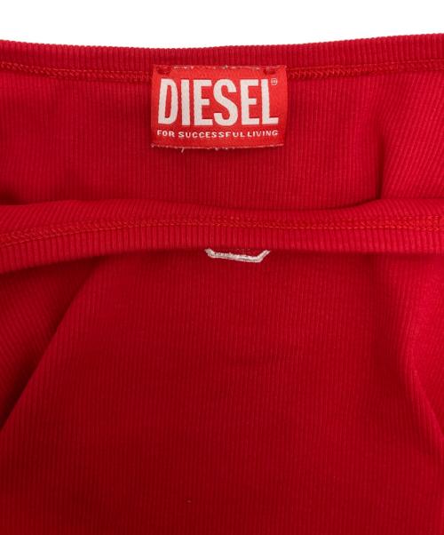 DIESEL（ディーゼル）DIESEL (ディーゼル) T-BALLET-D長袖カットソー レッド サイズ:Ⅿの古着・服飾アイテム