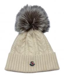 MONCLER（モンクレール）の古着「BERRETTO TRICOT」｜アイボリー×グレー
