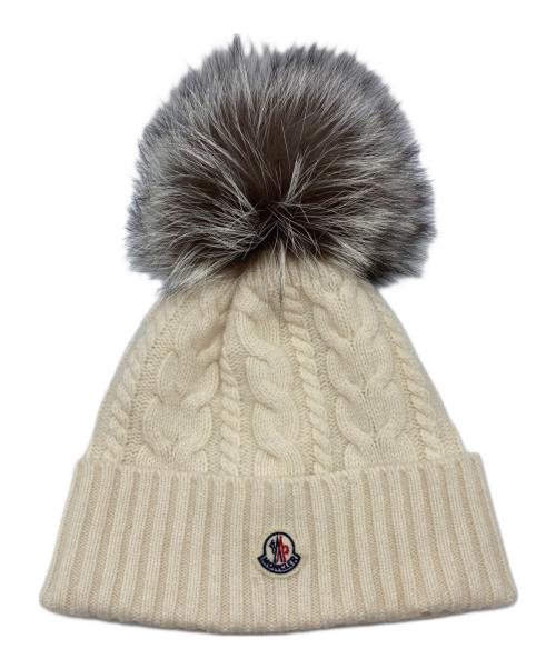 MONCLER（モンクレール）MONCLER (モンクレール) BERRETTO TRICOT アイボリー×グレー サイズ:-の古着・服飾アイテム