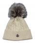 MONCLER（モンクレール）の古着「BERRETTO TRICOT」｜アイボリー×グレー