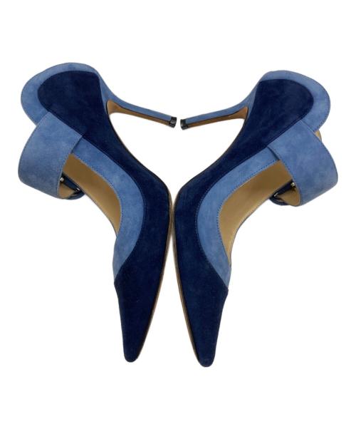 JIMMY CHOO（ジミーチュウ）JIMMY CHOO (ジミーチュウ) HENDRIX ミュールパンプス ブルー サイズ:SIZE 34 1/2の古着・服飾アイテム
