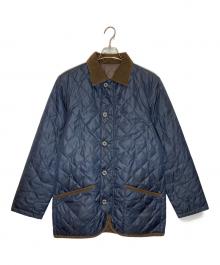 MACKINTOSH LONDON（マッキントッシュ ロンドン）の古着「リバーシブルキルティングジャケット」｜ブラウン×ネイビー