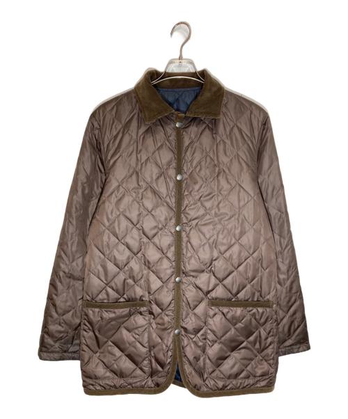 MACKINTOSH LONDON（マッキントッシュ ロンドン）MACKINTOSH LONDON (マッキントッシュ ロンドン) リバーシブルキルティングジャケット ブラウン×ネイビー サイズ:42の古着・服飾アイテム