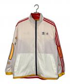 adidas×McDonalds×ERIC EMANUELアディダス×マクドナルド×エリック エマニュエル）の古着「リバーシブルナイロンジャケット」｜ホワイト×レッド