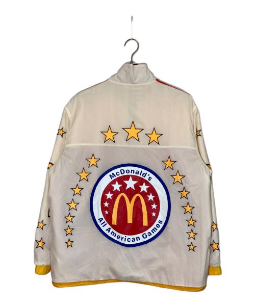adidas（アディダス）adidas (アディダス) McDonalds (マクドナルド) Eric Emanuel (エリック エマニュエル) リバーシブルナイロンジャケット ホワイト×レッド サイズ:Ⅿの古着・服飾アイテム