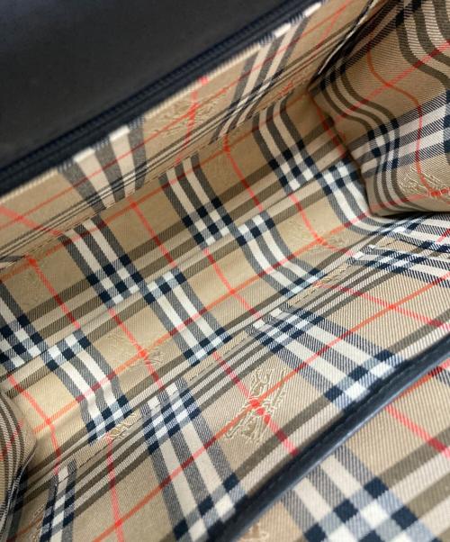 Burberry's（バーバリーズ）Burberry's (バーバリー) レザーハンドバッグ ブラック サイズ:-の古着・服飾アイテム