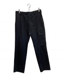 Yohji Yamamoto pour homme（ヨウジヤマモト プールオム）の古着「リネン混ミリタリーカーゴパンツ」｜ブラック