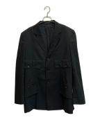 Yohji Yamamoto pour hommeヨウジヤマモト プールオム）の古着「6ポケット テーラードジャケット」｜ブラック