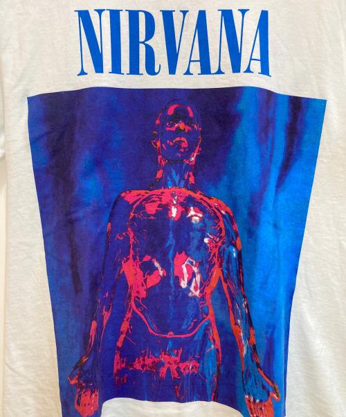 FREAK'S STORE（フリークスストア）FREAK'S STORE (フリークスストア) NIRVANA (ニルヴァーナ) 別注プリントTシャツ ホワイト サイズ:Ⅿの古着・服飾アイテム