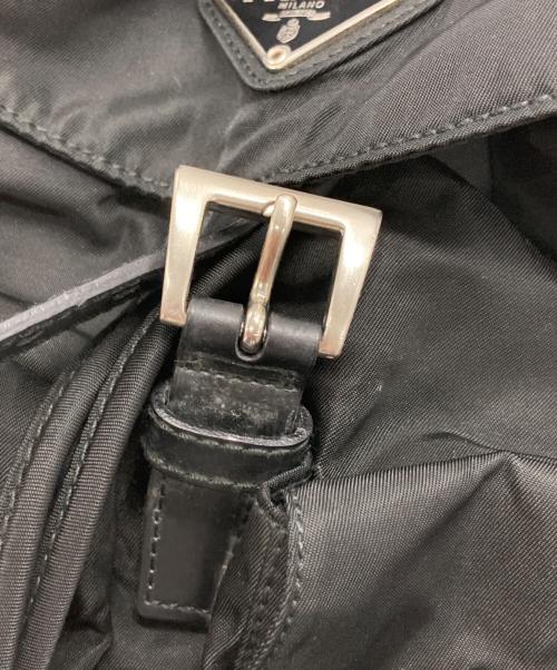 PRADA（プラダ）PRADA (プラダ) トライアングルロゴ ナイロンバックパック ブラック サイズ:-の古着・服飾アイテム