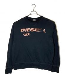 DIESEL（ディーゼル）の古着「ウォータープリント スウェット」｜ブラック