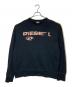 DIESEL（ディーゼル）の古着「ウォータープリント スウェット」｜ブラック