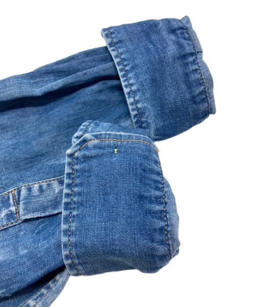 DSQUARED2（ディースクエアード）DSQUARED2 (ディースクエアード) DENIM 6.5oz MILITALY SHIRT インディゴ サイズ:44の古着・服飾アイテム
