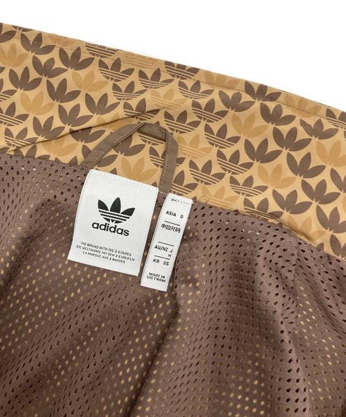 adidas（アディダス）adidas (アディダス) クラシックモノウインドブレーカー ベージュ×ブラウン サイズ:Ⅿの古着・服飾アイテム