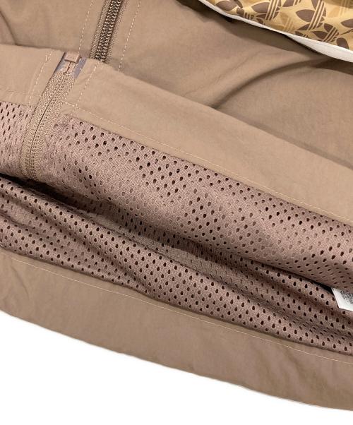 adidas（アディダス）adidas (アディダス) クラシックモノウインドブレーカー ベージュ×ブラウン サイズ:Ⅿの古着・服飾アイテム