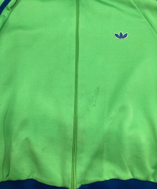 adidas（アディダス）adidas (アディダス) トラックジャケット グリーン×ネイビー サイズ:-の古着・服飾アイテム