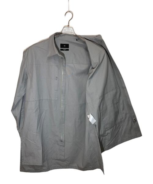 Y-3（ワイスリー）Y-3 (ワイスリー) WRKWR OVERSHIRT グレー サイズ:Ⅿの古着・服飾アイテム