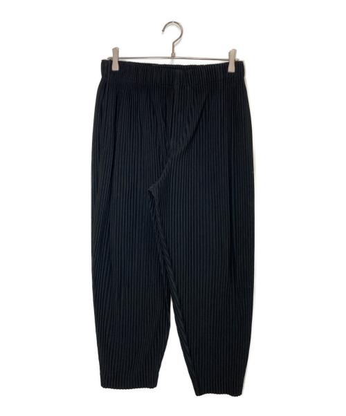 HOMME PLISSE ISSEY MIYAKE（オム プリッセ イッセイ ミヤケ）HOMME PLISSE ISSEY MIYAKE (オム プリッセ イッセイ ミヤケ) プリーツテーパードパンツ ブラック サイズ:SIZE 2の古着・服飾アイテム