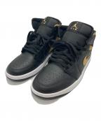 NIKEナイキ）の古着「Air Jordan 1 Mid」｜ブラック×ゴールド