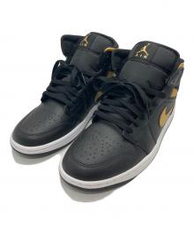 NIKE（ナイキ）の古着「Air Jordan 1 Mid」｜ブラック×ゴールド