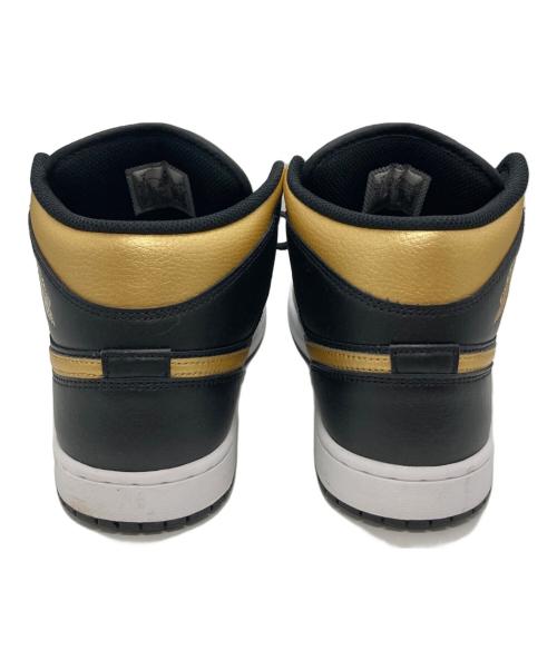 NIKE（ナイキ）NIKE (ナイキ) Air Jordan 1 Mid ブラック×ゴールド サイズ:26の古着・服飾アイテム