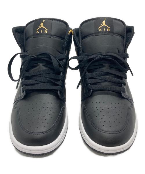 NIKE（ナイキ）NIKE (ナイキ) Air Jordan 1 Mid ブラック×ゴールド サイズ:26の古着・服飾アイテム
