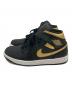 NIKE (ナイキ) Air Jordan 1 Mid ブラック×ゴールド サイズ:26：6000円